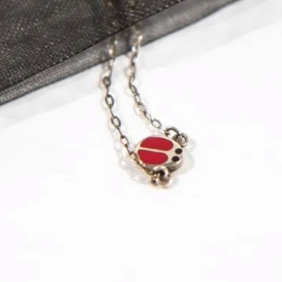 🇮🇹 Silver Children’s Necklace With Red Ladybug - Picture 2 of 16